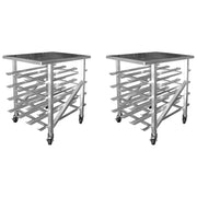 GSW AAR-CRAW41 All Welded Aluminum Half Size Countertop Can Rack Storage holds 72 Cans (#10) or 95 Cans (#5) for Commercial Kitchen, 25” x 35” x 42”
