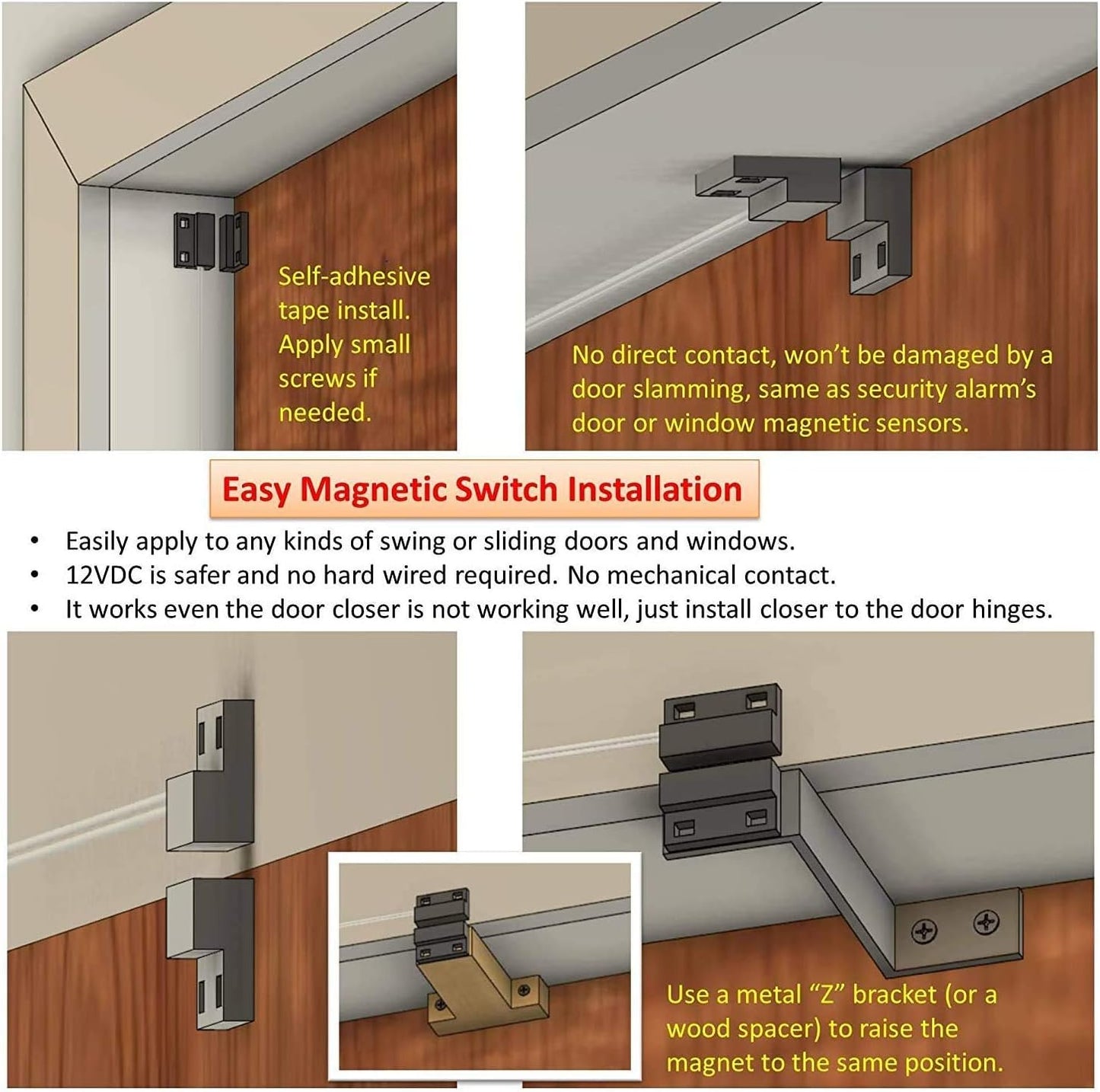 (Refurbished) Awoco FM3509 36" Elegant 2 Speeds 900 CFM Unheated Indoor Air Curtain with an Easy-Install Magnetic Door Switch