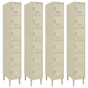 GSW ELS-6DR Premium Steel 6 Door Employee Storage Stand Locker for Home, Office, Gym, Garage, Restaurant, School, 12” x 16” x 77”