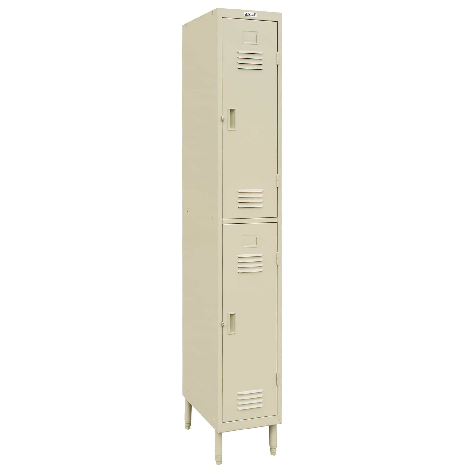 GSW EL-2DR Steel 2 Door Employee Storage Locker Stand for Home, Office