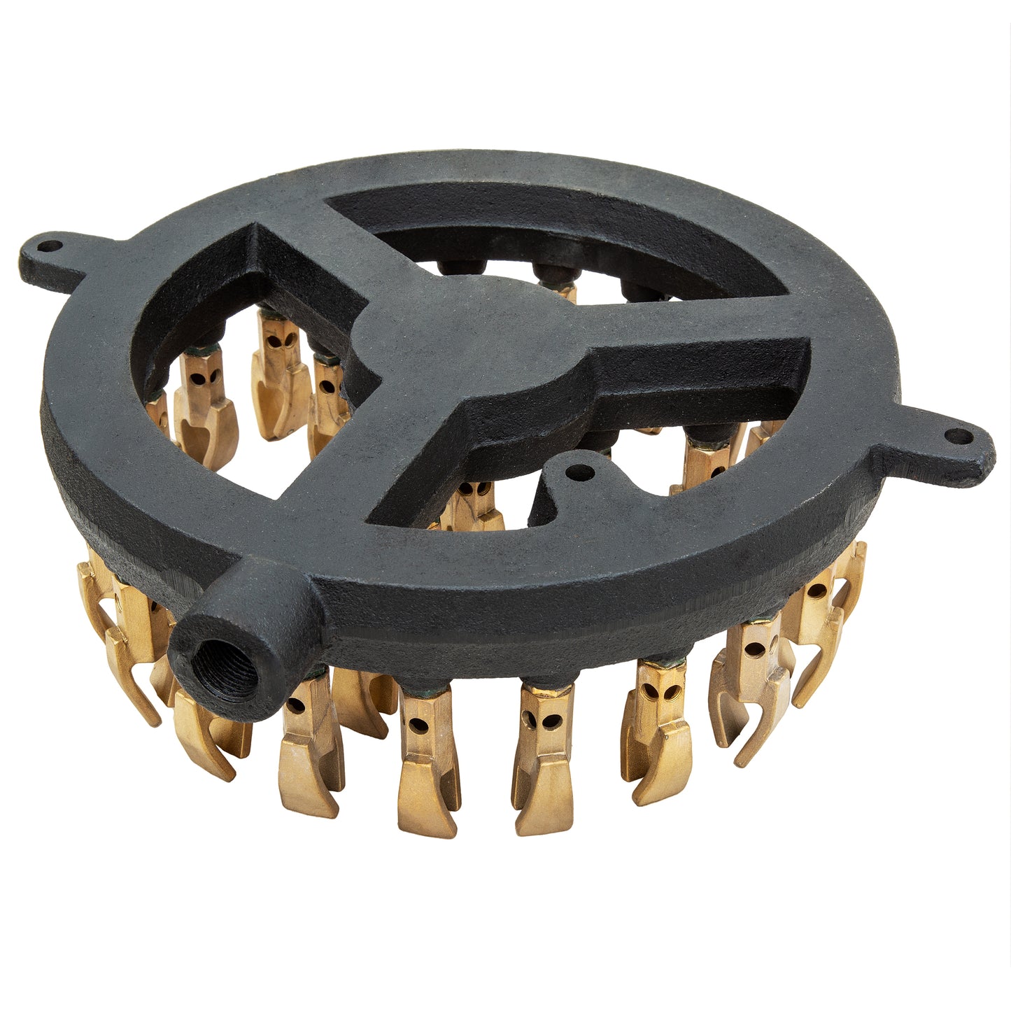 GSW WR-JBD28 Chinese Wok Range 28 Tips Jet Burner, Duck Mouth Shape, Copper Tips, Cast Iron Body