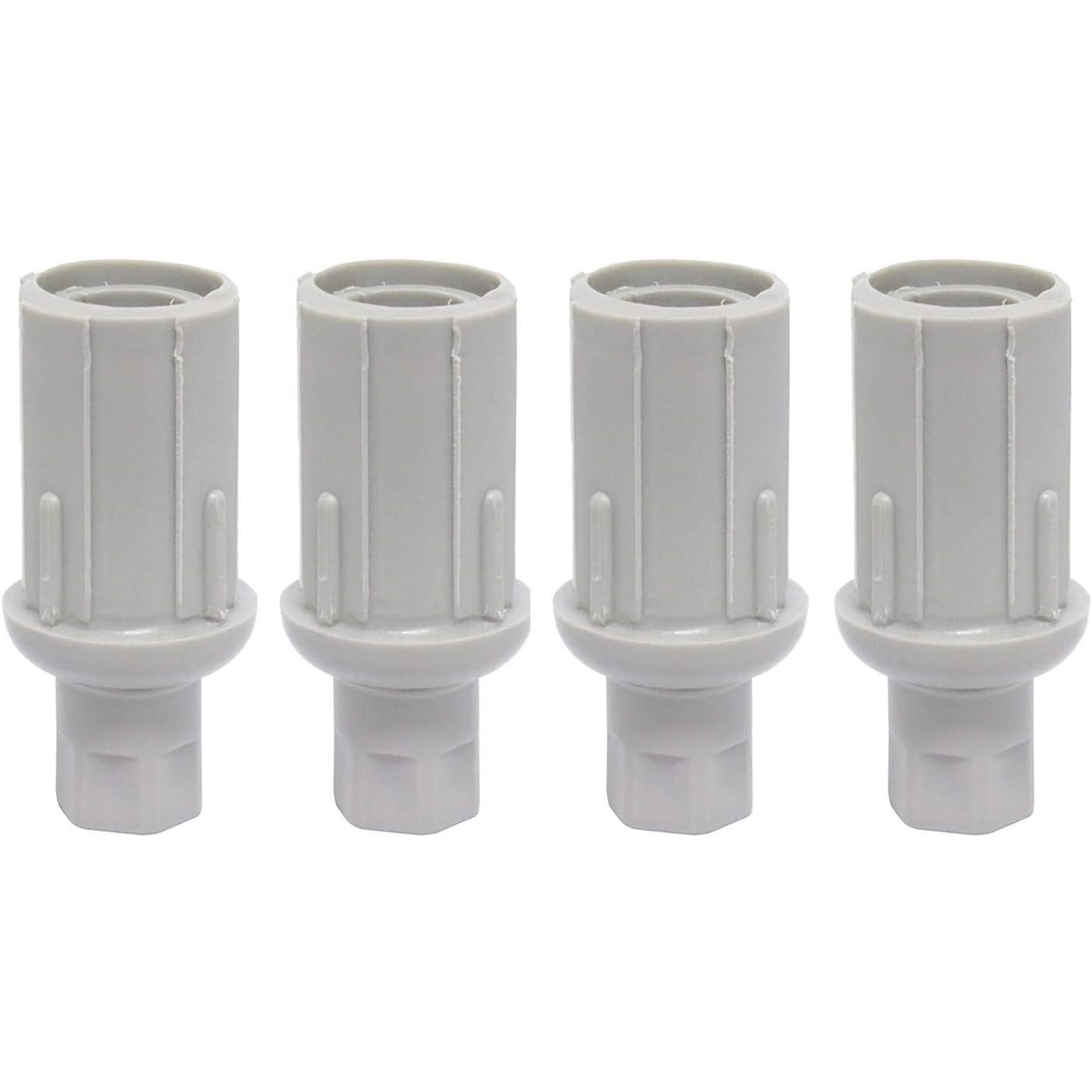 Leyso Set of 4 Adjustable Height Plastic Bullet Feet for Stainless Steel 1-5/8" O.D Tubing, FT-P3