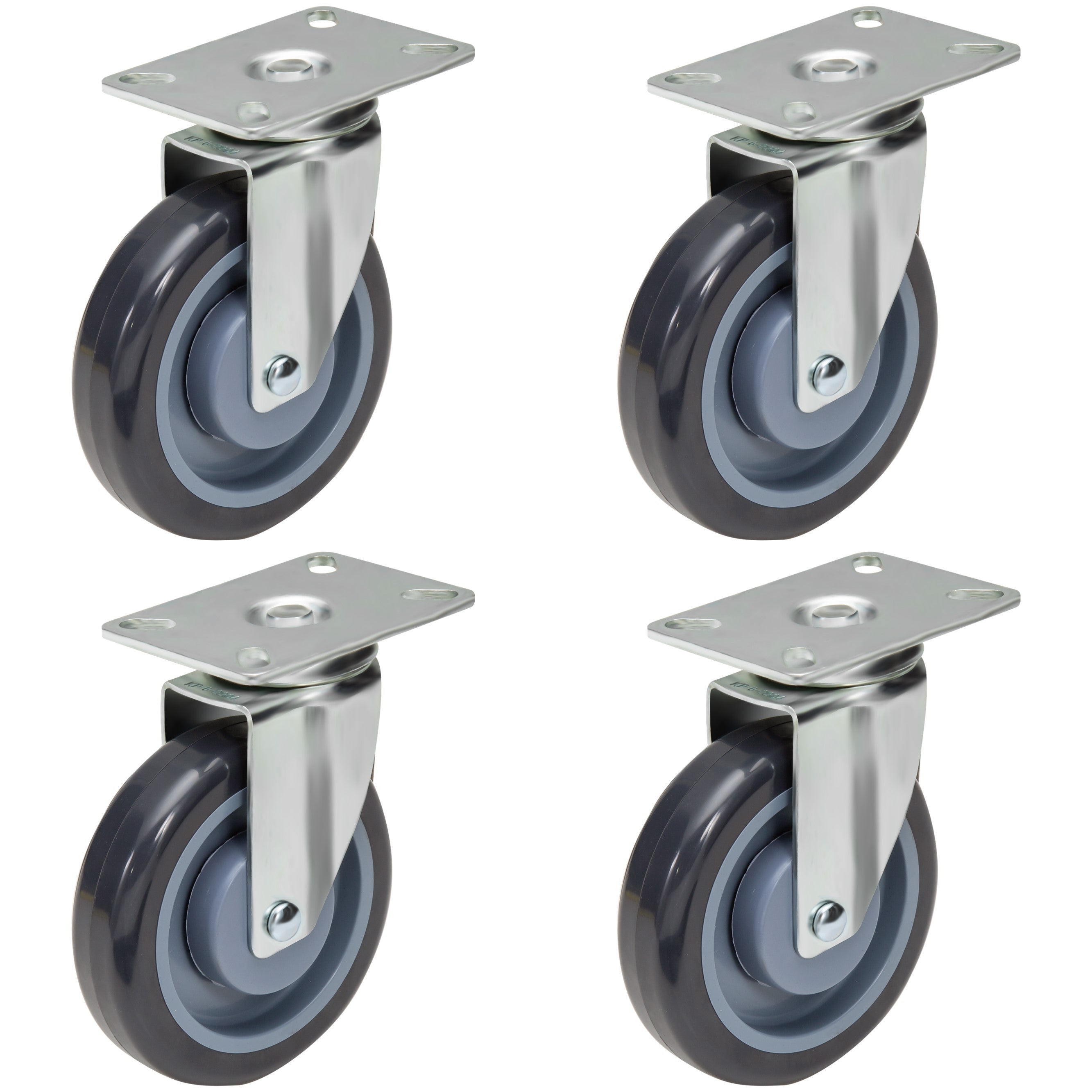 Set of 4 Cast Steel Industrial outlet Cart Wheels