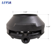 Leyso WR-JBC 16 Copper Tips Speed Jet Burner with Cap Cast Iron Body for Chinese Wok Range, Grilling, Stir Fry, 130,000 BTU, Marking: P8814256-C9