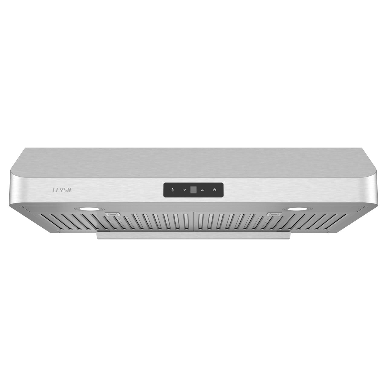 Leyso Simple 30" Under Cabinet Stainless Steel Range Hood, Digital 4-Speed Control, 900 CFM, 2 LED Lights, Baffle Filters