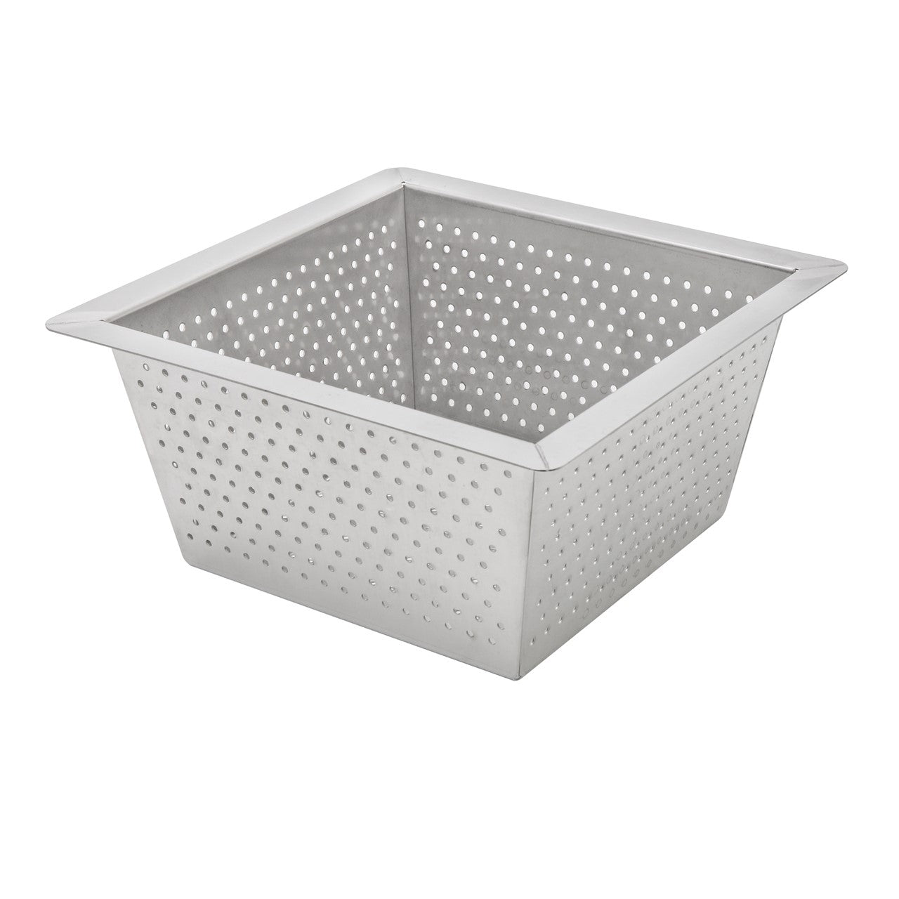 Leyso Stainless Steel Floor Sink Top Hang Basket Strainer Sink Drain Cover 10” x 10” x 4-3/4” for Kitchen, Restaurant, Bar, Buffet (4-3/4H SS)