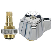 ABC Cold Knob Handle Kit with Stem for ABC 4" Hand Sink Faucet, Twist Counter-Clockwise to Open