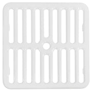 GSW Cast Iron Porcelain Floor Sink Top Grate with Ceramic Surface FS-TF, 9-⅜” x 9-⅜” x 1-¼” - Perfect for Restaurant, Bar, Buffet (Full Size)