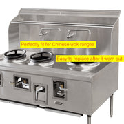 Leyso 16” Diameter 3 Opening Steel Rim to Replace the Worn Out Wok Ring for Chinese Wok Range