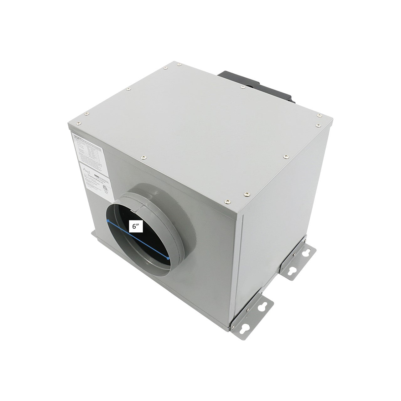 Awoco RH-SP06-BLW+CTRL Split Super Quiet Range Hood Inline Blower Unit And Control, 4 Speeds 800CFM 6" Round Vent (6" Blower + Control)