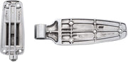 Kason 1248 Series Chrome Reversible Spring Assisted Cam-Lift Hinge for Freezer/Cooler/Refrigerator (Select Offset from Flush to 2")