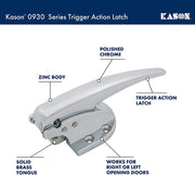 Kason 930 Series Surfacemount Latch (Latch Only)