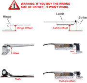 Kason 930 Series Surfacemount Latch (Latch & "C" Strike, 3/4" to 1-1/4" Offset)