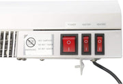 Awoco 24" 240V 3000 Watts 2 Heating Levels 160 CFM Heated Light Weight Air Curtain for Restaurant Drive-Thru Windows