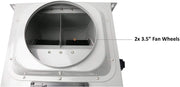 Awoco RH-SP08-BLW Powerful Range Hood Inline Blower Unit Only, 4 Speeds 1000CFM, 8" Round Vent In and Out (8" Blower Unit)