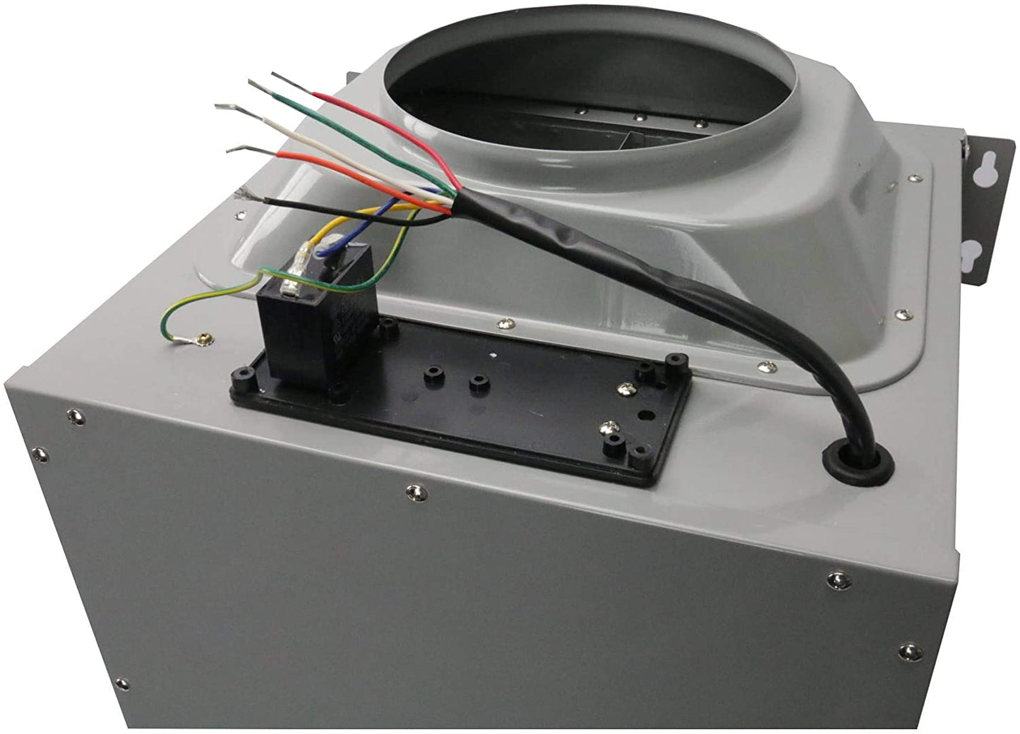 Awoco RH-SP08-BLW Powerful Range Hood Inline Blower Unit Only, 4 Speeds 1000CFM, 8" Round Vent In and Out (8" Blower Unit)