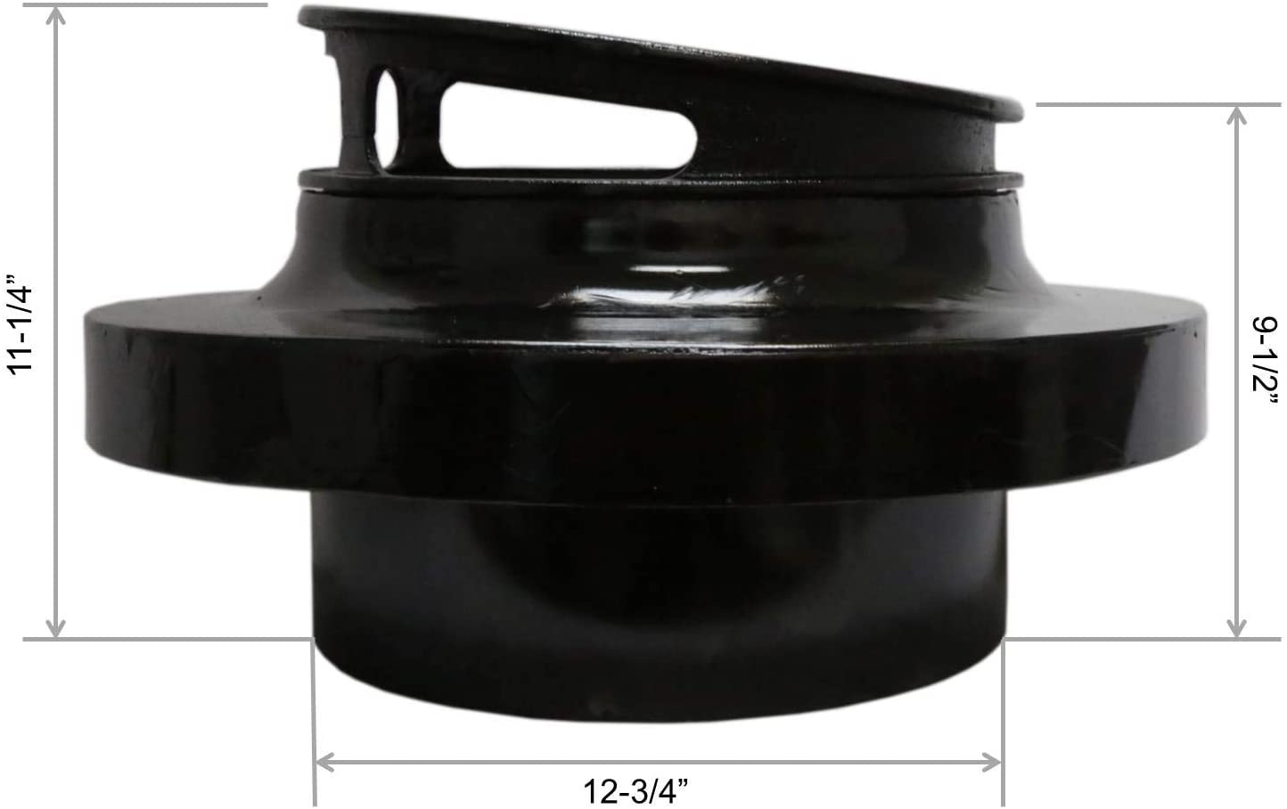 Leyso Chinese Wok Range Adapter/Reducer with 13-Inch Cast Iron Rim - Convert The Large Wok Well to Smaller Size (20" to 13")
