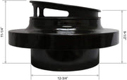 Leyso Chinese Wok Range Adapter/Reducer with 13-Inch Cast Iron Rim - Convert The Large Wok Well to Smaller Size (20" to 13")