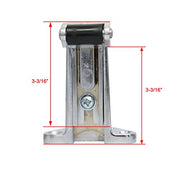 Kason K58 Series Walk-In Safety Chrome Latch Complete (Offset - 1-3/4" to 2-1/2")