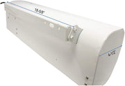 Awoco 24" 240V 3000 Watts 2 Heating Levels 160 CFM Heated Light Weight Air Curtain for Restaurant Drive-Thru Windows