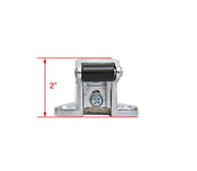 Kason K58 Series Walk-In Safety Chrome Latch Complete (Offset - Flush)