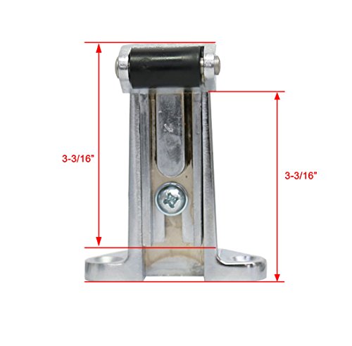 Kason K58C Series Walk-In Safety Chrome Latch Complete Set with Key (Offset - 1-3/4" to 2-1/2")