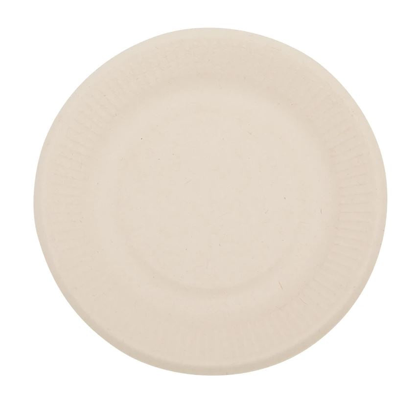 Total Papers 6” Eco-Friendly Compostable Wheat Straw Round Plates (1000 pcs)
