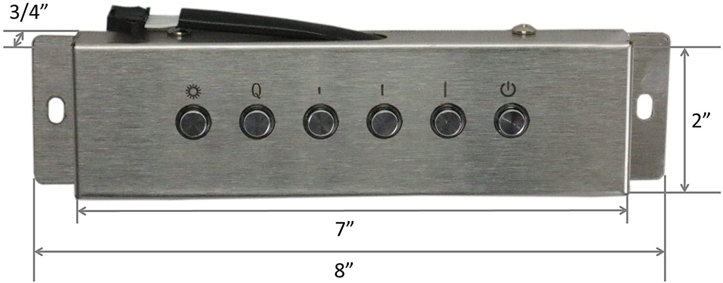 Awoco RH-SP06-BLW+CTRL Split Super Quiet Range Hood Inline Blower Unit And Control, 4 Speeds 800CFM 6" Round Vent (6" Blower + Control)