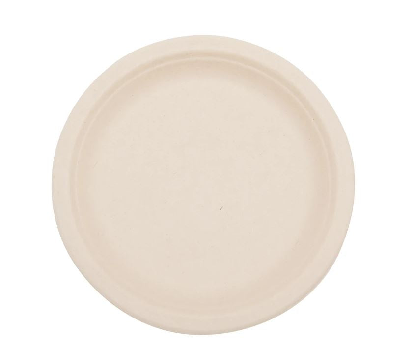 Total Papers 7” Eco-Friendly Compostable Wheat Straw Round Plates (1000 pcs)