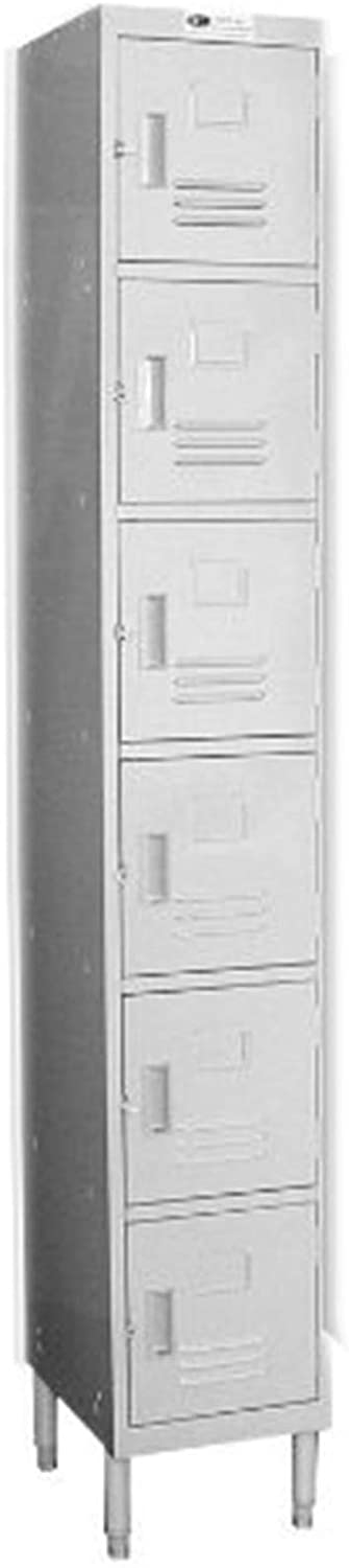 GSW 6 Doors Premium Steel Lockers - Ideal for Restaurant, School & Office (6 DR 20"D)