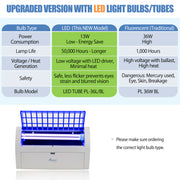 Awoco FT-1E36XL-LED 13W 100V-240V Wall Mount Sticky Fly Trap Lamp for Capturing Flies, Mosquitoes, Moths and Flying Insects (Fly Trap XL)