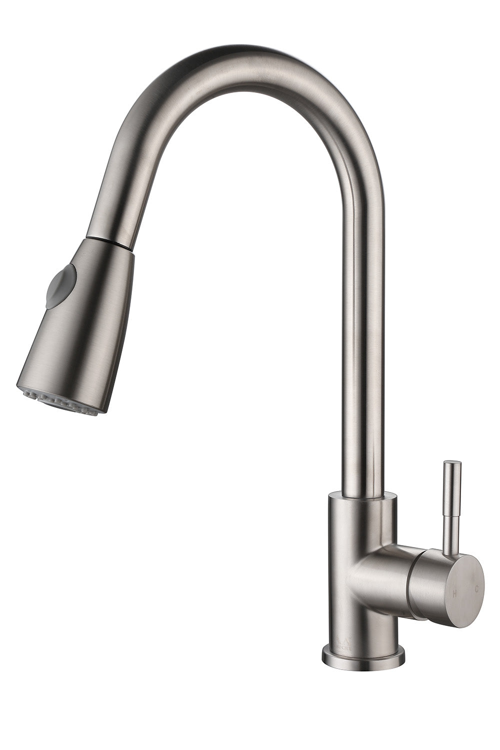 Brushed Nickel Vessel Sink Faucet, Pull hot Out Sprayer