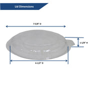 Leyso TO-B Set of 200 Black Base 2 compartment Microwavable Food Containers with Lids (24 Oz)