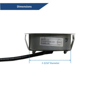 Awoco 2 Pcs of 2-5/8" 12VDC LED Lights & Power Adapter for Awoco RH-UC085 and RH-UC1310 Range Hoods