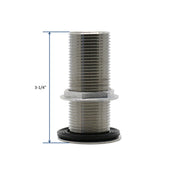 AA Faucet AA-144 Stainless Steel Bar Sink Drain 1" Nominal Pipe Size 1" NPS Thread for 1-3/8" Sink Opening (3-1/4" Length)