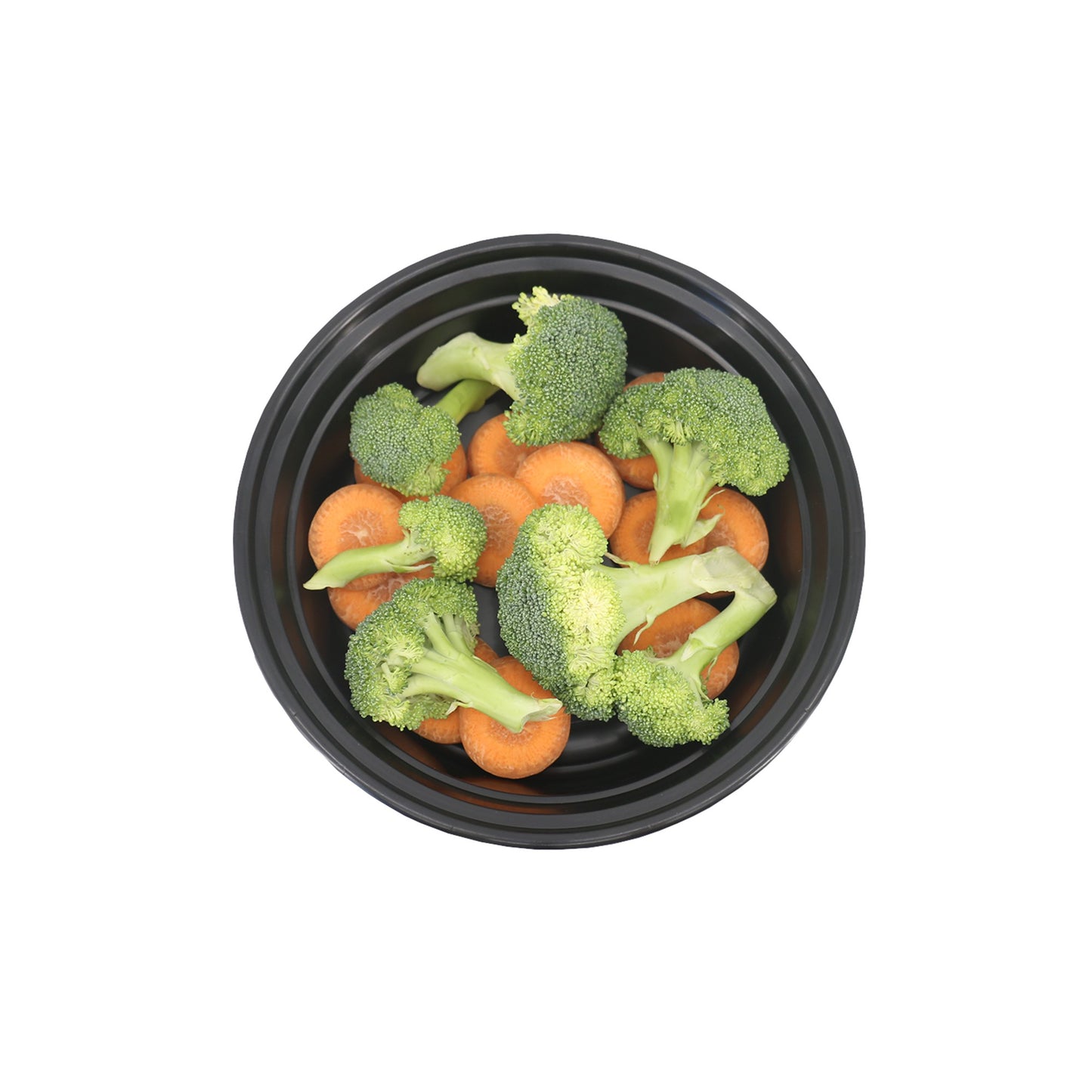 Leyso TO-JR32 32oz Round Food Container with Clear Lid - Microwave, Dishwasher Safe