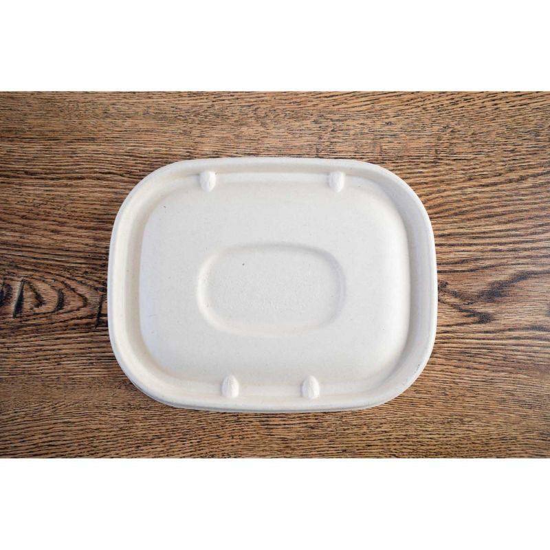 Total Papers Eco-Friendly Compostable Wheat Straw Lid for 20 Oz, 32 Oz & 48 Oz Trays  (400 pcs)