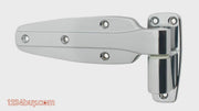 Kason 1248 Series Chrome Reversible Spring Assisted Cam-Lift Hinge for Freezer/Cooler/Refrigerator (Select Offset from Flush to 2")