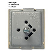 EGO 120V 50.59130.006 15A Infinite Heat Switch Replacement with Split D Shaft