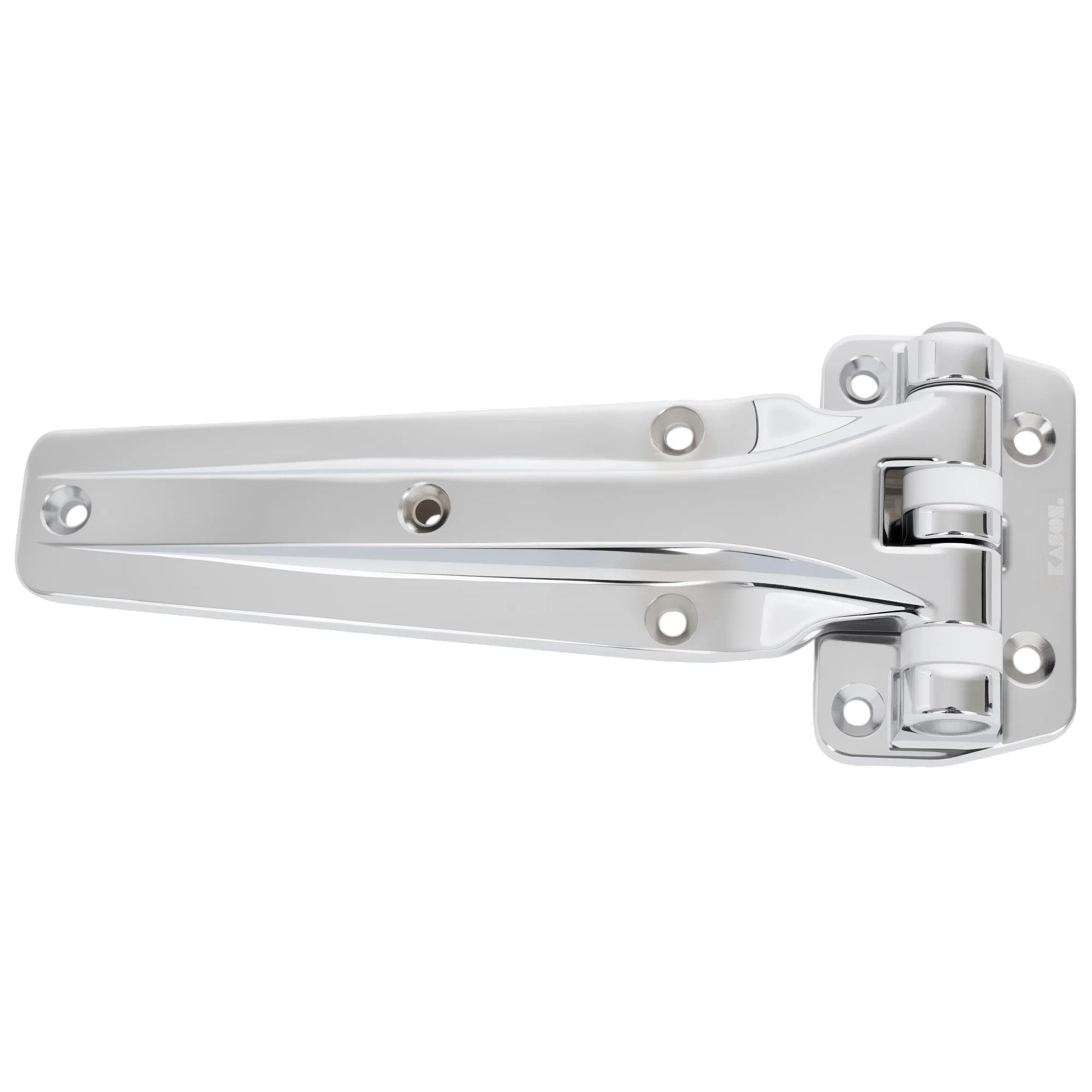 KASON 1241 Heavy Duty Reversible Surfacemount Double Knuckle Hinge Chrome Finish for Walk-in Freezer/ Cooler/ Refrigerator/ Restaurant Equipment