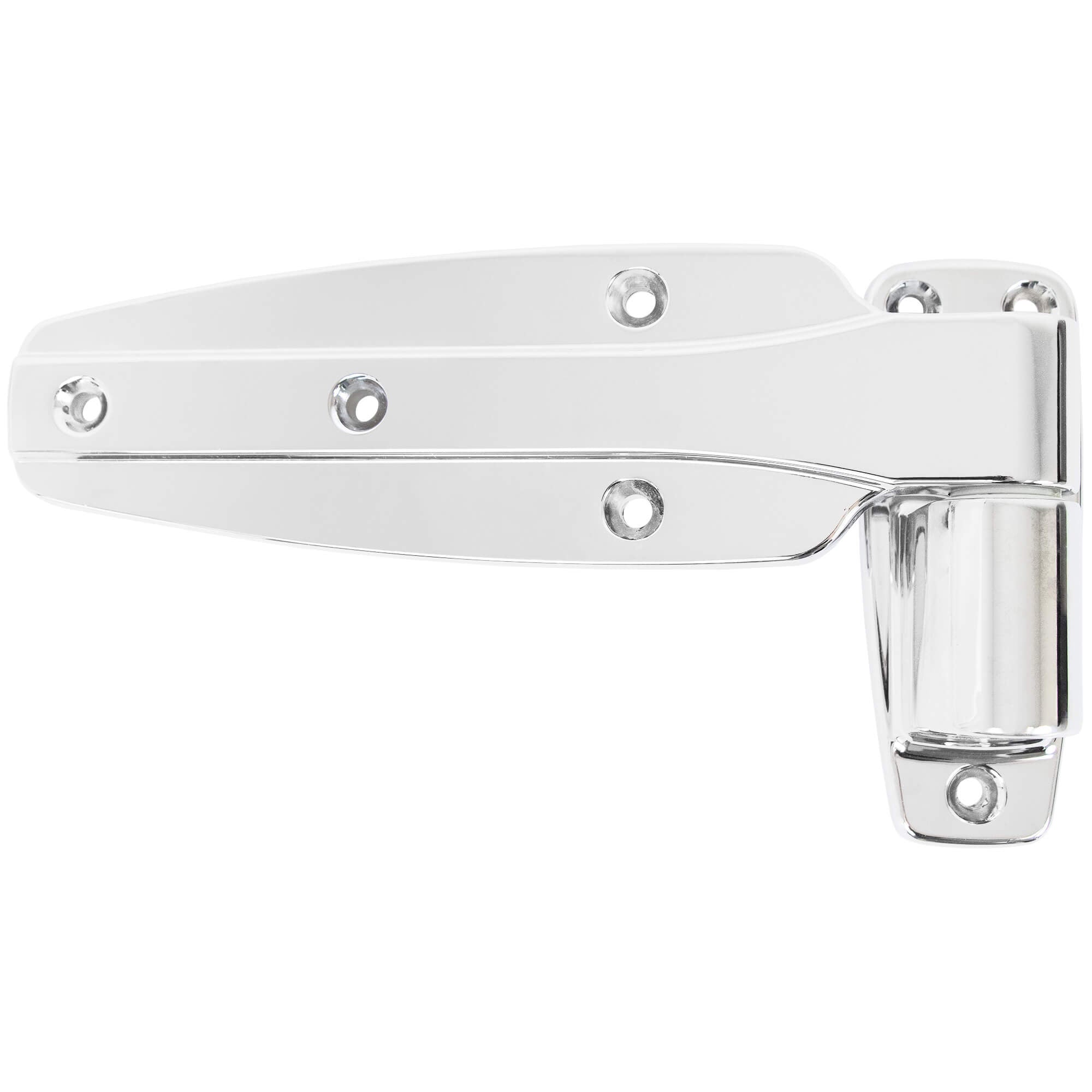 KASON 1245 Reversible Cam-Rise Walk-in Hinge Chrome Finish for Freezer/Cooler/Refrigerator