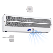 Awoco 48” Early Turn On Super Power 2 Speeds 1650 CFM Commercial Indoor Air Curtain, UL Certified, 120V Unheated with Magnetic Switch and Motion Sensor Detection
