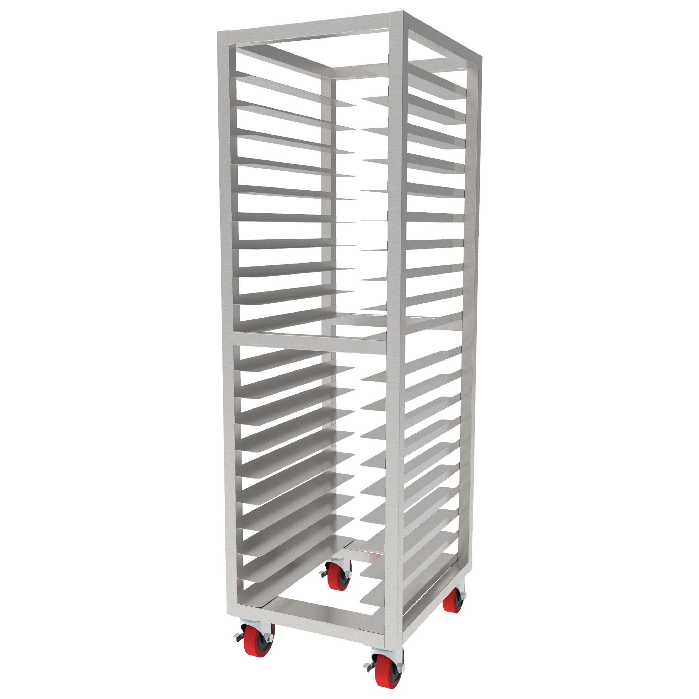 GSW ASR-2022WH All Welded Stainless Steel Bun/Sheet Pan Rack Storage holds 20 Pans for 18” x 13” width Pans for Commercial Kitchen, 21-1/2” x 26” x 71”