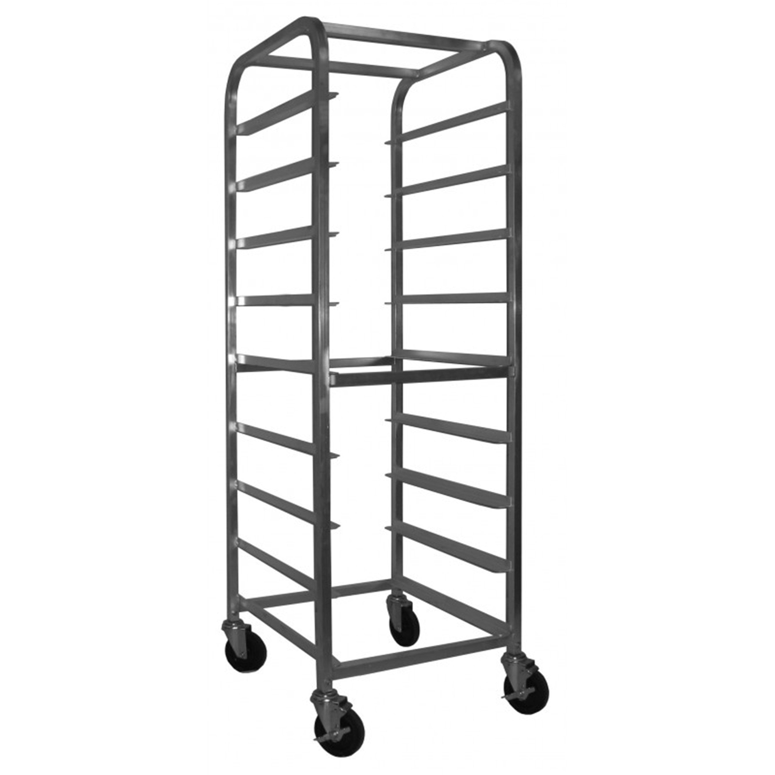 GSW AAR-9GW All Welded Aluminum Glassware Rack Storage holds 9 Pans, Stores 20” x 20” Glass Racks for Commercial Kitchen, Glassware Racks Excluded, 22-1/4” x 22” x 70”