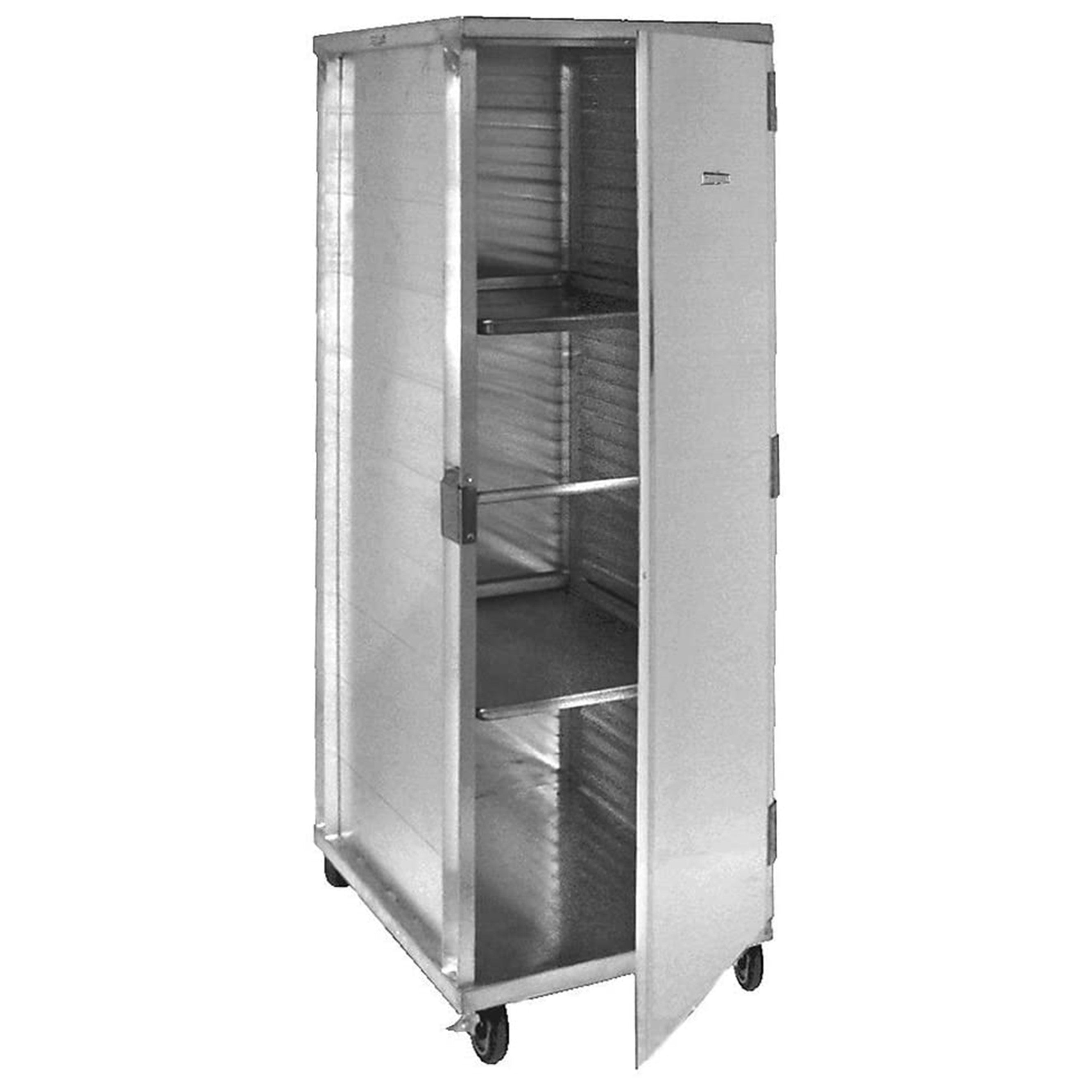 GSW AAR-40 All Welded Aluminum Enclosed Mobile Bun/Sheet Pan Rack Cabinet Holds 40 Pans, Non-Insulated for Commercial Kitchen