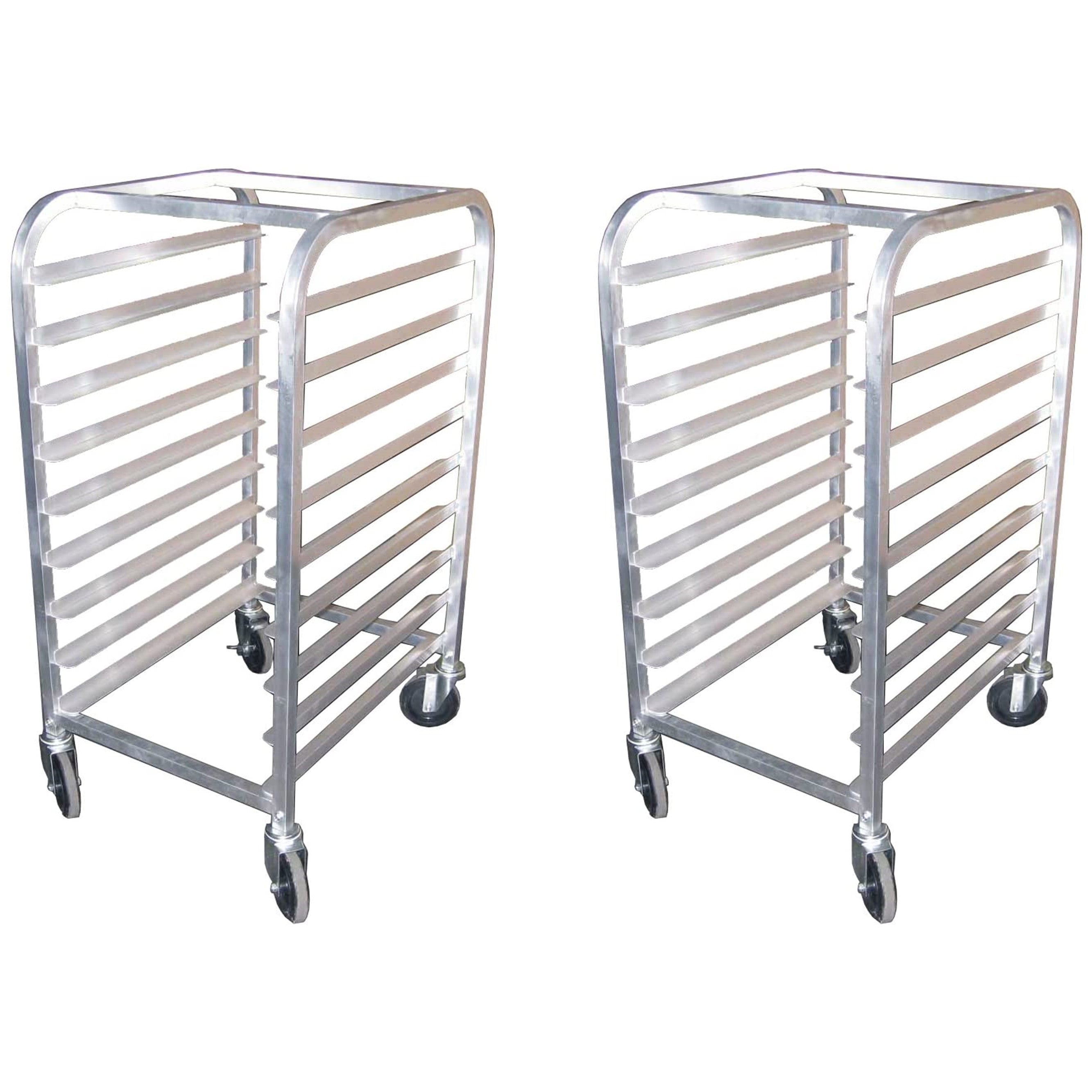 GSW AAR-0922W All Welded Aluminum Half Size Bun/Sheet Pan Rack Holds 9 Pans for Commercial Kitchen, 20-1/4” x 26” x 42”