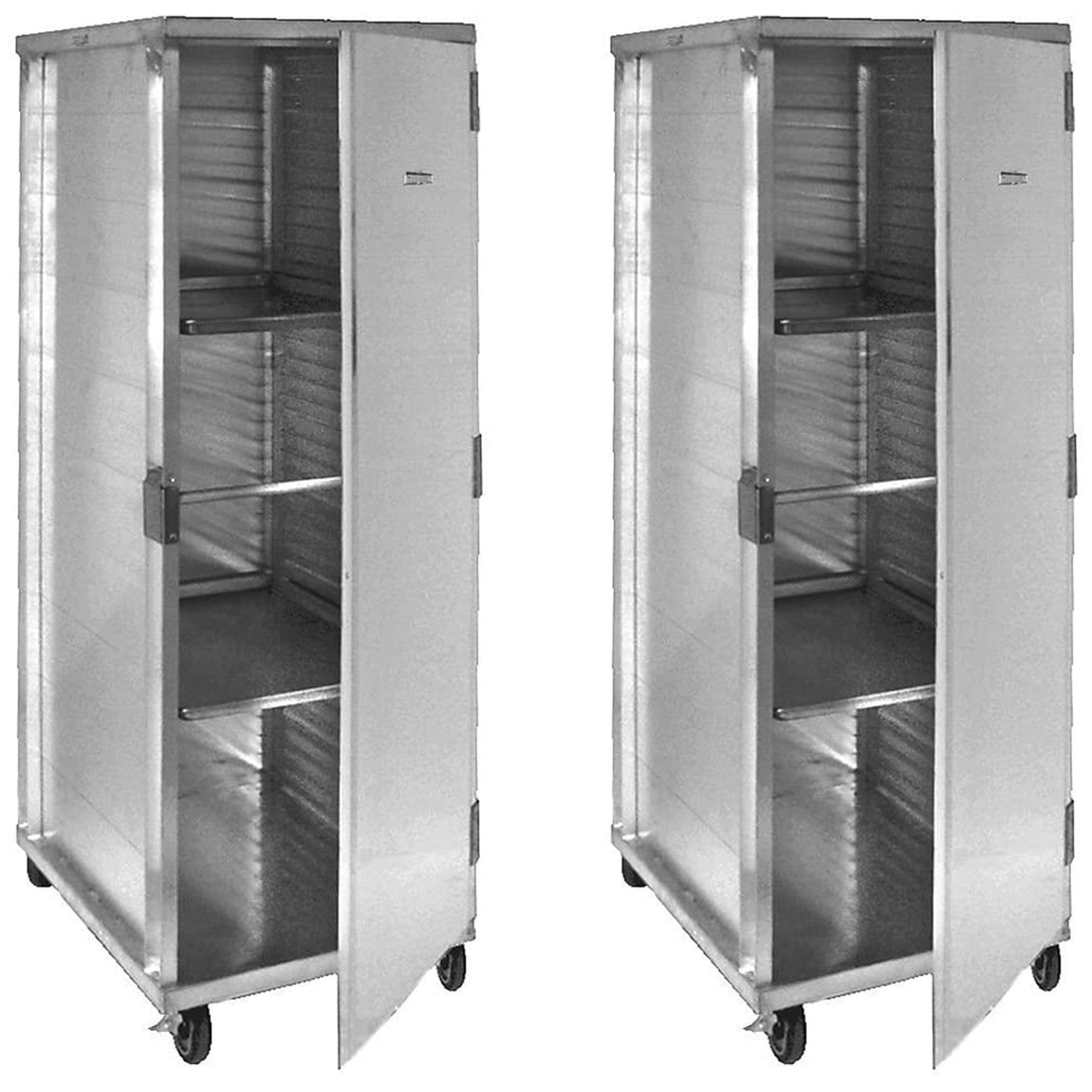 GSW AAR-40 All Welded Aluminum Enclosed Mobile Bun/Sheet Pan Rack Cabinet Holds 40 Pans, Non-Insulated for Commercial Kitchen