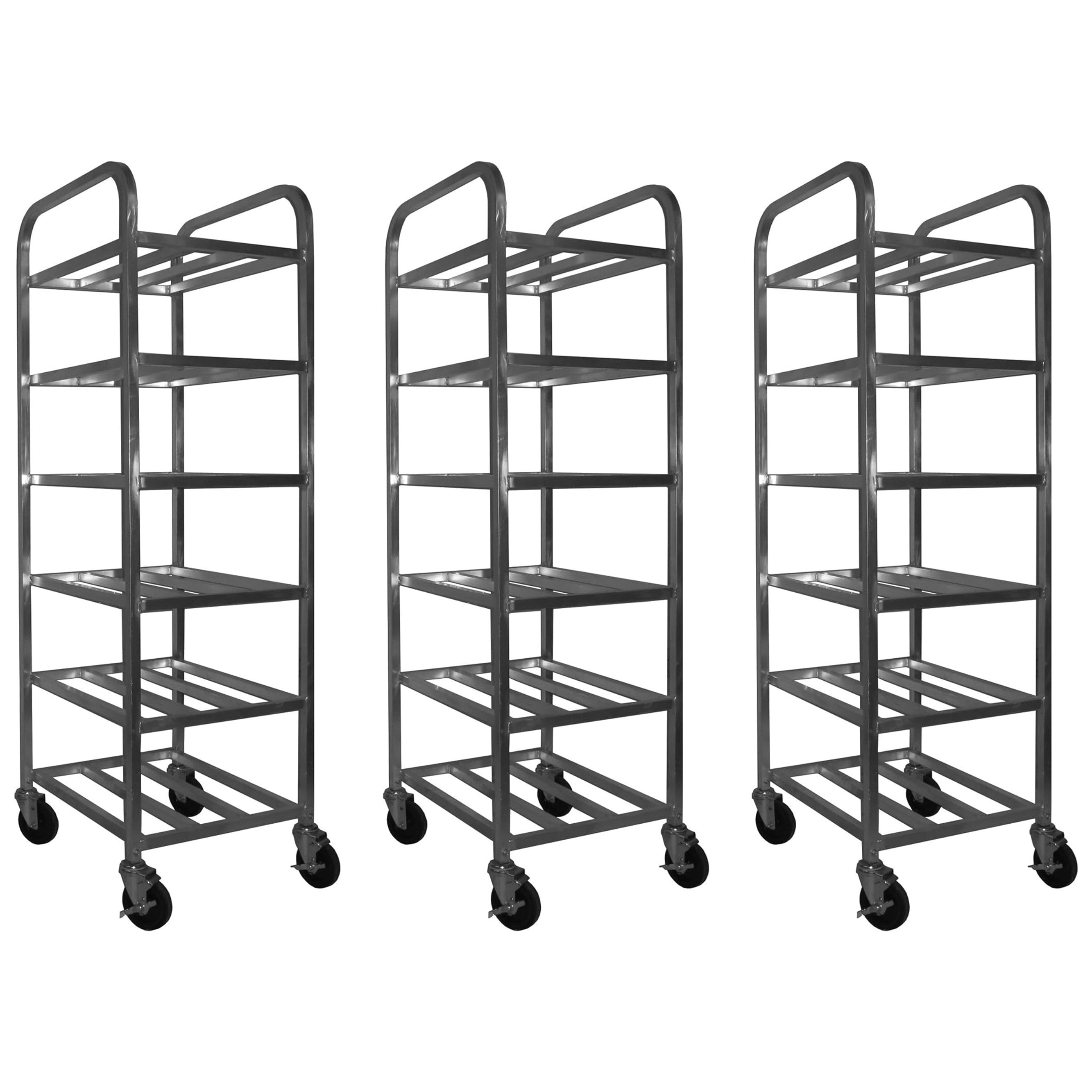 GSW AAR-0620W All Welded Aluminum Universal Rack Storage holds 6 Pans Capacity with 10” Shelf Spacing, for Commercial Kitchen, 20” x 26” x 70”