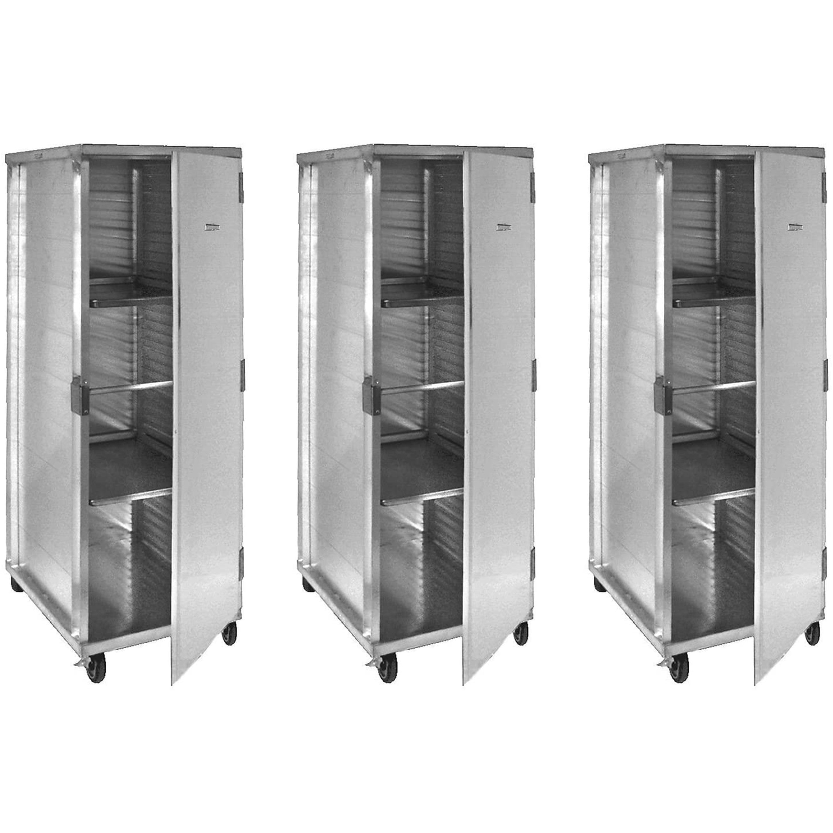 GSW AAR-40 All Welded Aluminum Enclosed Mobile Bun/Sheet Pan Rack Cabinet Holds 40 Pans, Non-Insulated for Commercial Kitchen