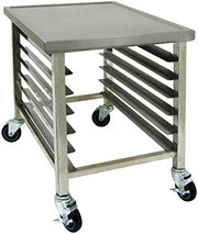 GSW MT-M3024 All Welded Stainless Steel 6 Pans Rack Worktop Cart with 1/2” Deep Marine Edge, for Commercial Kitchen 30” x 24” x 28”